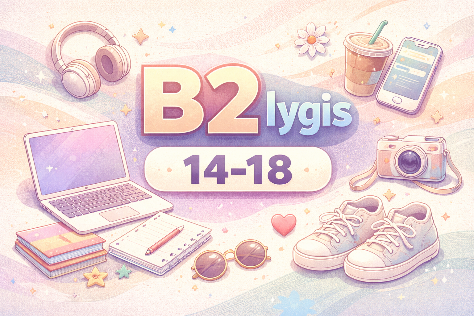 B2 lygis: 14-18 metų