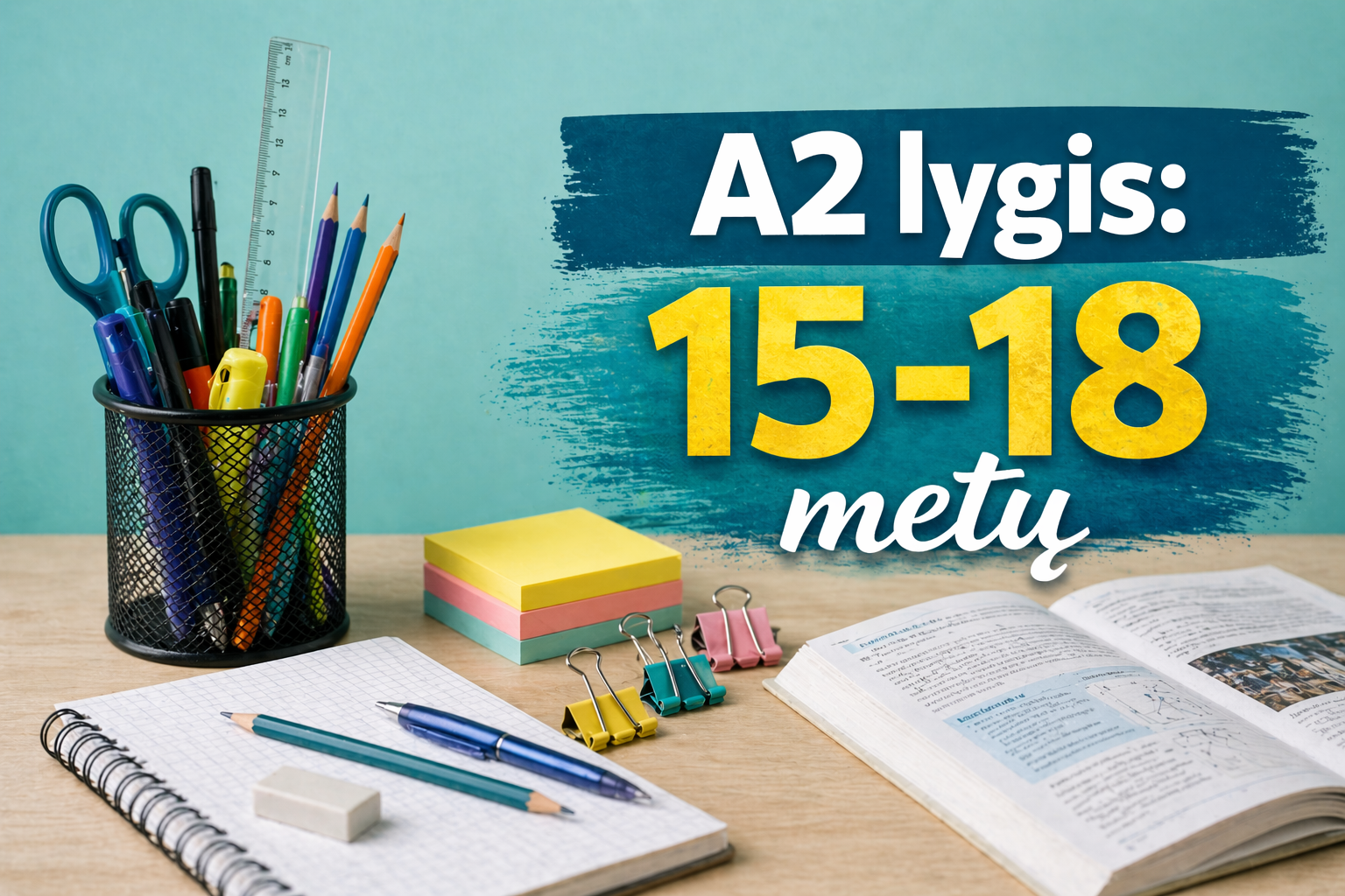 A2 lygis: 15-18 metų